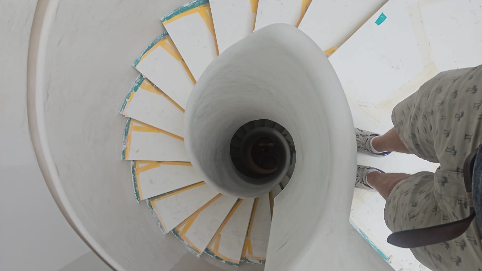 Renovierung einer Wendeltreppe
